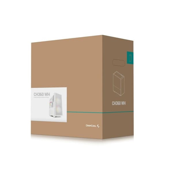 ATX Semi-tårn kasse DEEPCOOL R-CH360-WHAPE3-G-1 Hvid Multifarvet