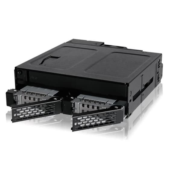 ToughArmor MB602SPO-B Backplane Cage för 2x 2,5” SSD/HDD SAS/SATA & ODD (Ultra) Slim för 5,25” External Bay