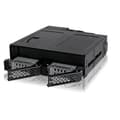 Miniatyrbild 3 av 4: ToughArmor MB602SPO-B Backplane Cage för 2x 2,5” SSD/HDD SAS/SATA &amp; ODD (Ultra) Slim för 5,25” External Bay