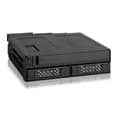 Miniatyrbild 1 av 4: ToughArmor MB602SPO-B Backplane Cage för 2x 2,5” SSD/HDD SAS/SATA &amp; ODD (Ultra) Slim för 5,25” External Bay