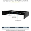 Miniatyrbild 2 av 2: Rack Mural 2U - StarTech.com - Lågprofilmodell - 19" - Kapacitet 35kg - Kallvalsat stål