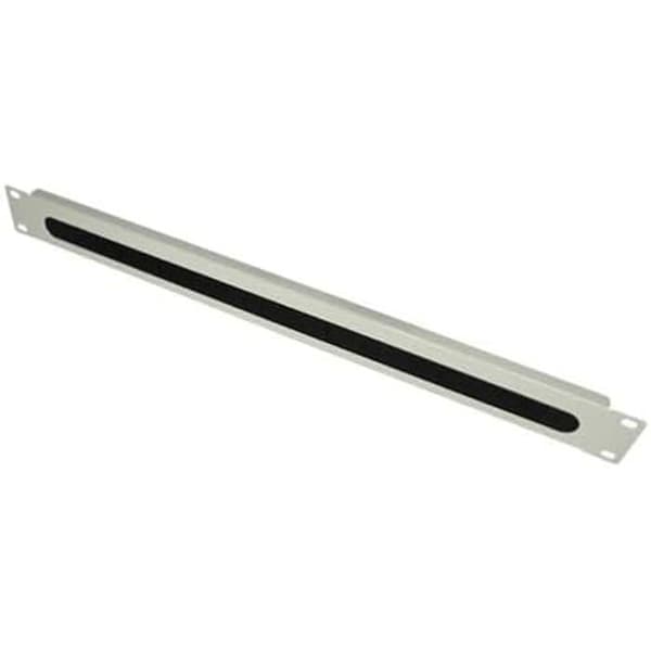 19" Rackskåp - Good Connections - Kabelgenomföring - 1U - Ljusgrå (RAL7035) - Kabelhantering