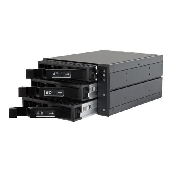 Chieftec CBP-2131SAS lagringsenhetsfack med fläkt - svart - SATA 6Gb/s och SAS 6Gb/s