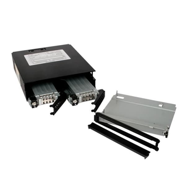ICY DOCK ToughArmor MB994IKO-3SB metallbakplan med nyckellås 2 x 2,5" SATA/SAS SSD &amp; Slim ODD i 5,25"