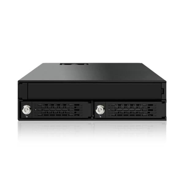 ICY DOCK ToughArmor MB994IKO-3SB metallbakplan med nyckellås 2 x 2,5" SATA/SAS SSD & Slim ODD i 5,25"