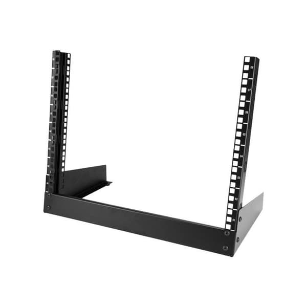 Server Rack 8U - STARTECH - Stål - Öppet ram - 2 stolpar - 50,12 kg