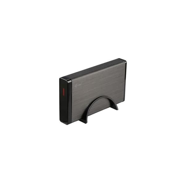 Hårddisklåda - I-TEC - MySafe - USB 3.0 - SATA 6Gb/s - Aluminium - Svart Svart, Metallisk