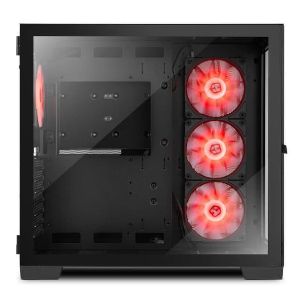 ATX Semi-tårn kasse Nox-Xtreme NXHUMMERASTRABK Sort LED RGB Sort