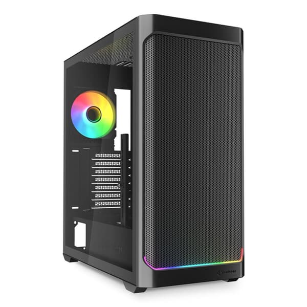 ATX Semitorn Sharkoon AK4W RGB Strip Svart Svart