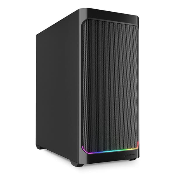 ATX Semi-tårn kasse Sharkoon AK4 RGB STRIP Sort Sort