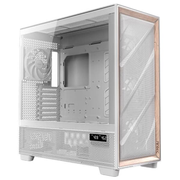 ATX Semitorn Antec FLUX PRO White EUV Vit Trä Vit, Trä