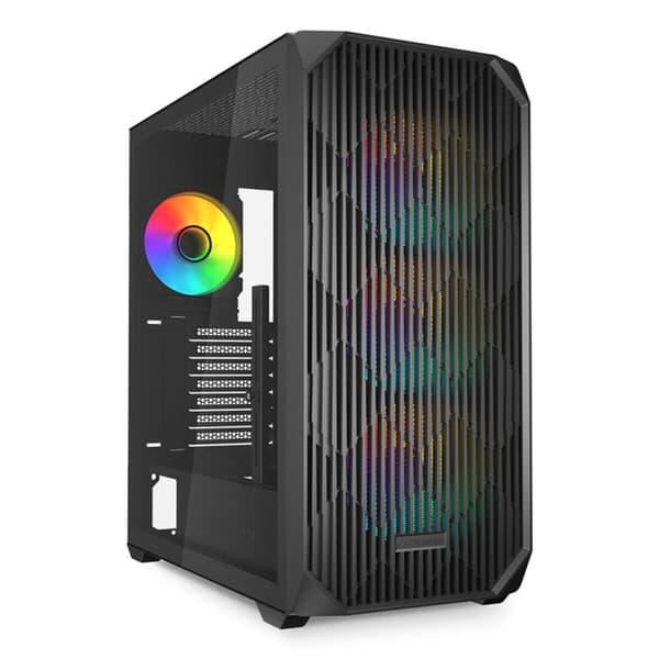 ATX Semitorn Sharkoon AK3 RGB Svart Svart