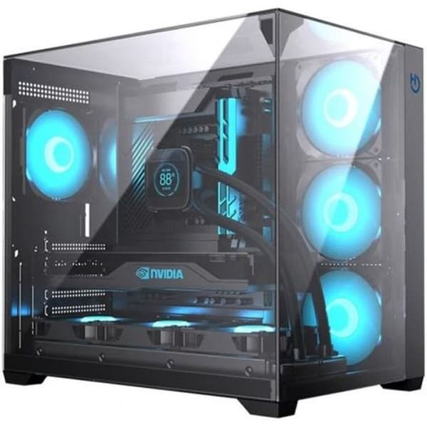 ATX Semi-tårn Boks Hiditec CHA010056 Sort