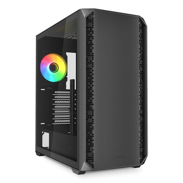 ATX Semitorn Sharkoon AK2 RGB Svart Svart