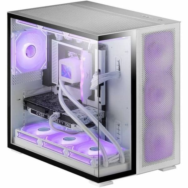 ATX Semitorn Mars Gaming MCNOVA2 Vit Silvrig