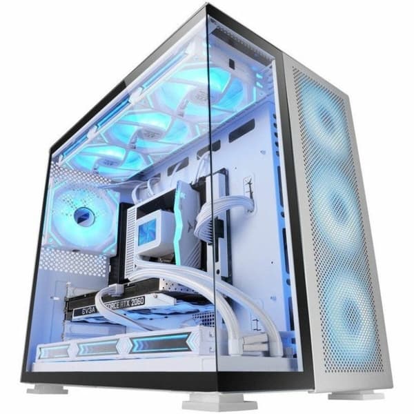 ATX Semitorn Mars Gaming MCNOVA2 Vit Silvrig Silver