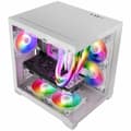 Miniatyrbild 2 av 4: Minitorn Micro ATX / ITX Mars Gaming MCVIEW2W Vit