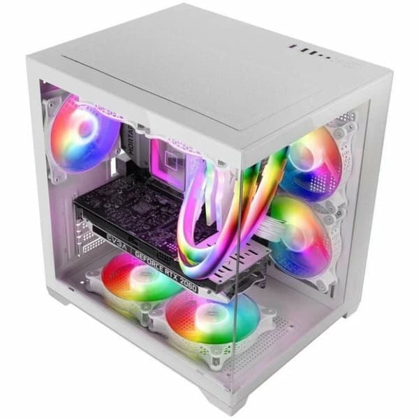Minitorn Micro ATX / ITX Mars Gaming MCVIEW2W Vit