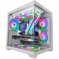 Miniatyrbild 1 av 4: Minitorn Micro ATX / ITX Mars Gaming MCVIEW2W Vit