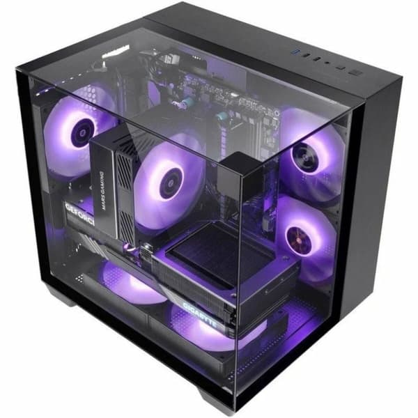 ATX Semitorn Mars Gaming MCVISIONM Svart