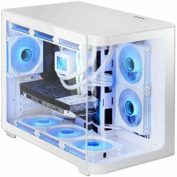 ATX semi-tornikotelo Mars Gaming MCFUSIONMW Valkoinen