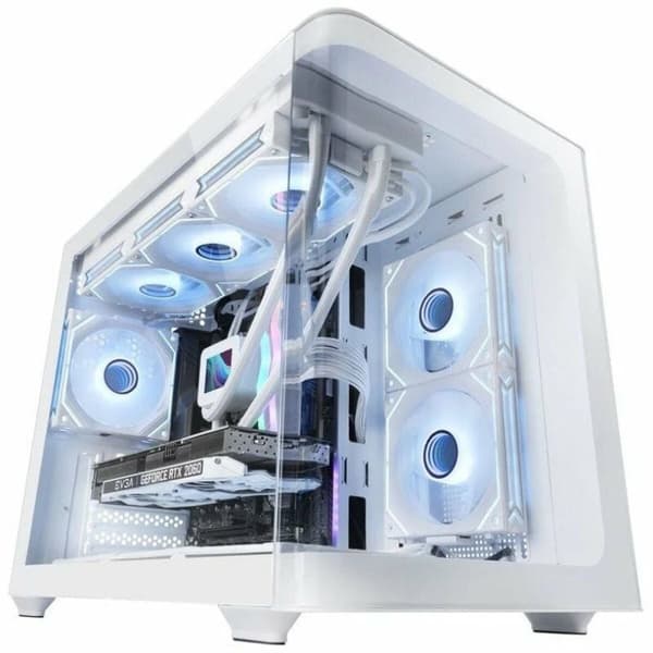 ATX semi-tornikotelo Mars Gaming MCFUSIONMW Valkoinen