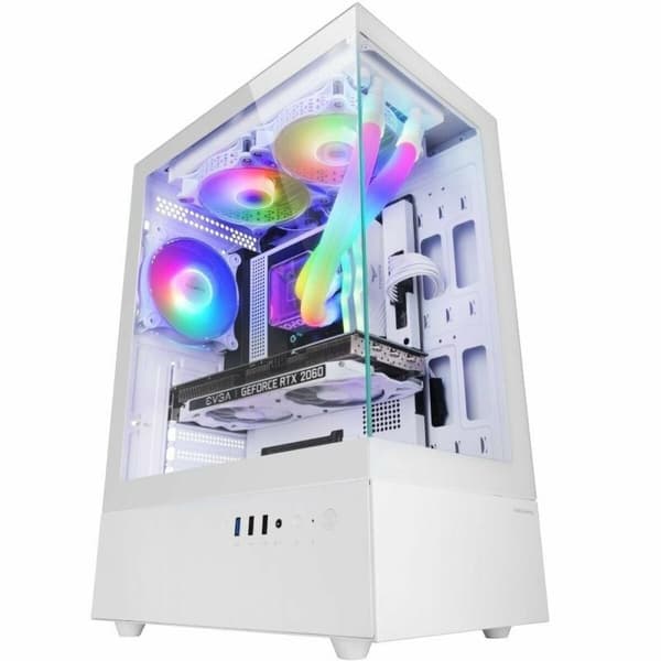 ATX Semi-tårn Boks Mars Gaming MCXOW Hvit