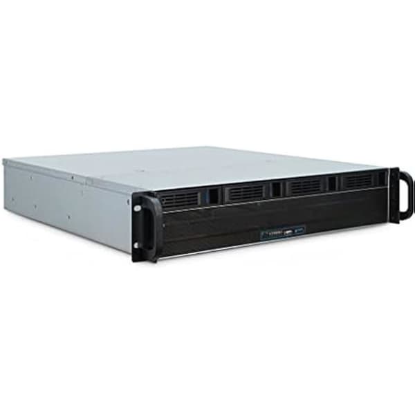 Lagringsstöd 2U - Inter-Tech - 2404L - S-ATA - Svart - 48,3 cm Svart, Grå
