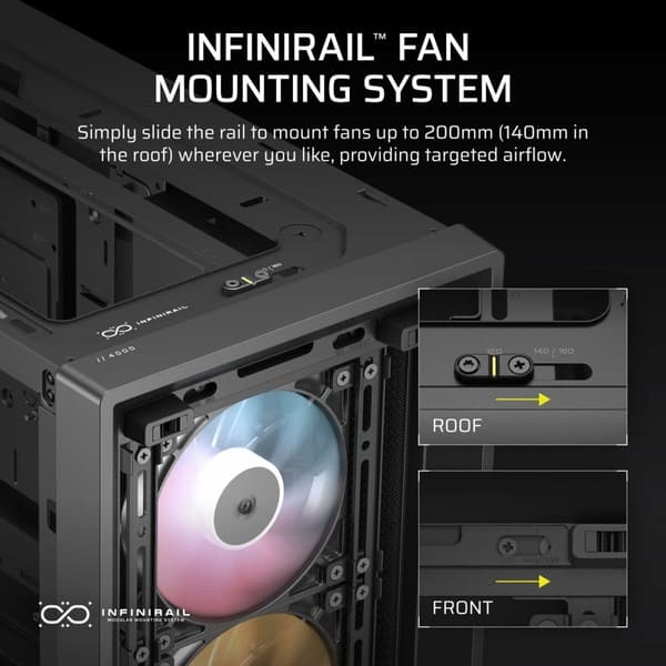 ATX Semitorn Corsair Svart