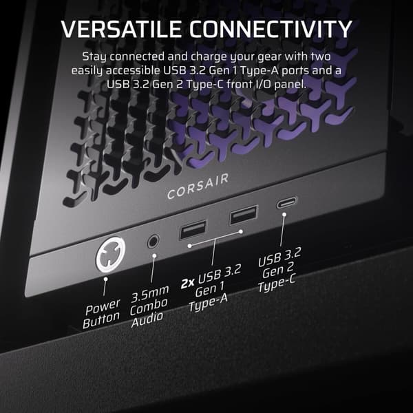 ATX Semitorn Corsair Svart