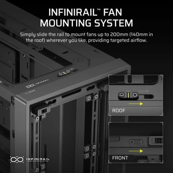 ATX semi-tornikotelo Corsair Musta