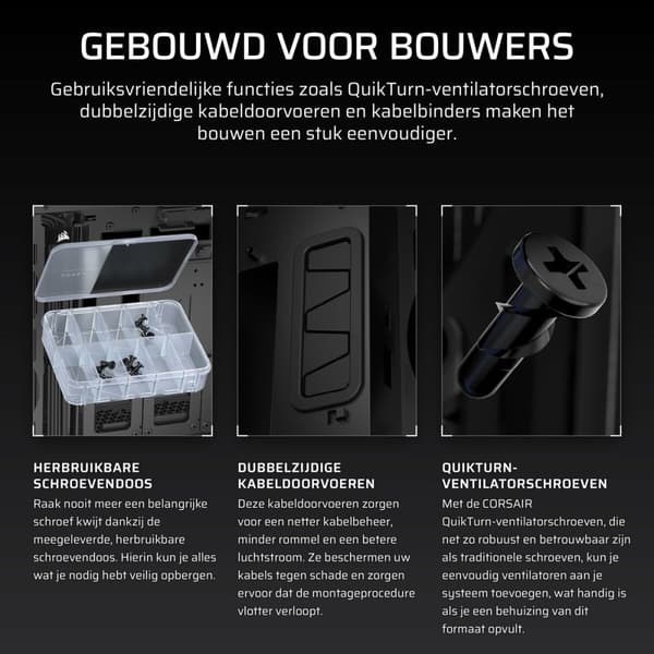 ATX Semitorn Corsair Svart