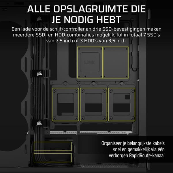 ATX Semitorn Corsair Svart