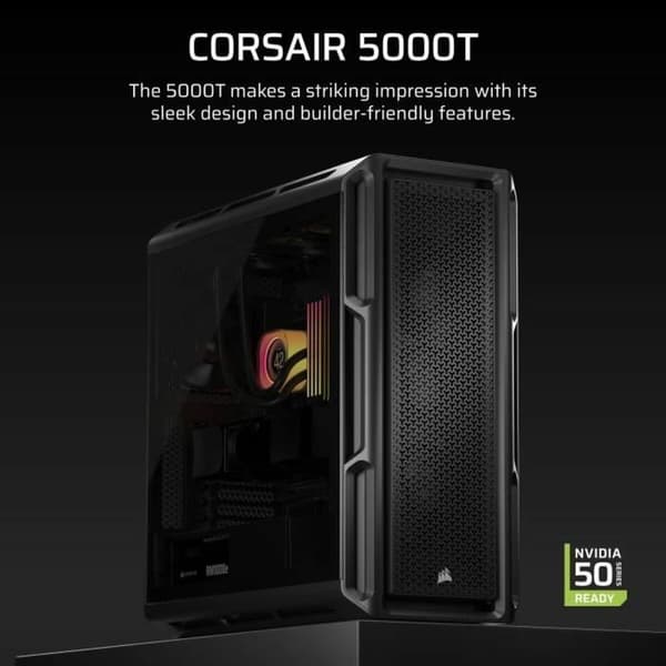ATX Semitorn Corsair Svart