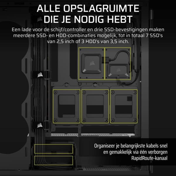 ATX semi-tornikotelo Corsair Musta
