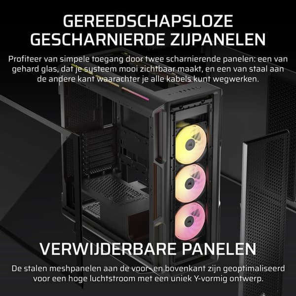 ATX semi-tornikotelo Corsair Musta