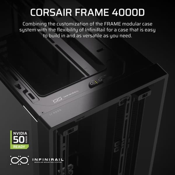 ATX Semitorn Corsair Svart