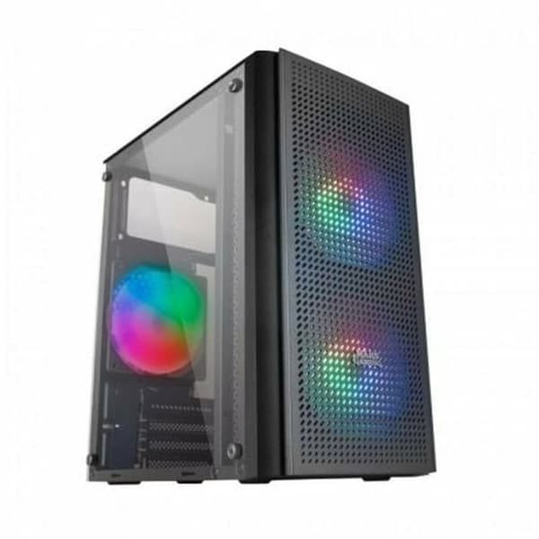 ATX Semi-tårn kasse Mars Gaming MC300 Sort LED RGB RGB mATX