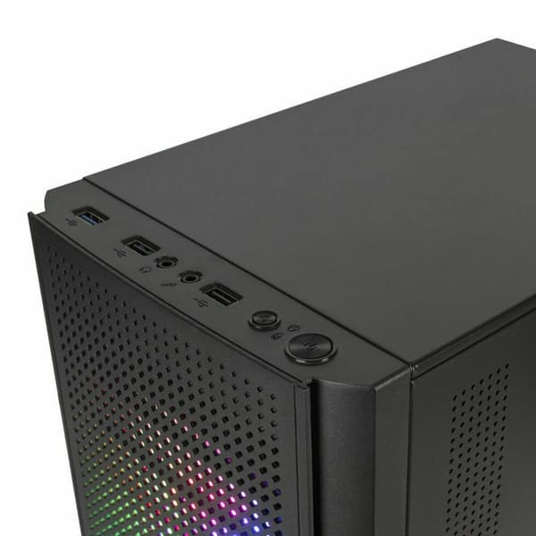 ATX Semi-tårn kasse Mars Gaming MC300 Sort LED RGB RGB mATX