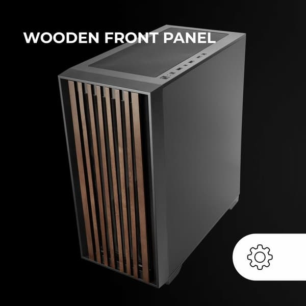 ATX Semitorn Mars Gaming MCWOODDC Svart