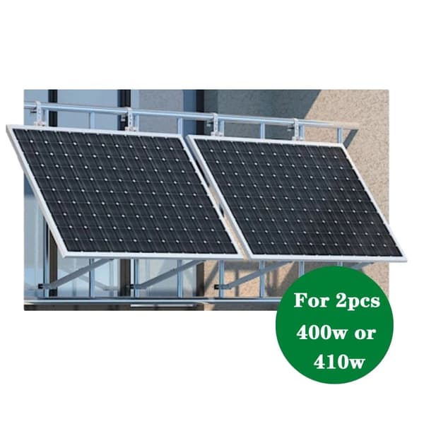 Solpanel Monteringsfäste, Justerbar Vinkel, Kompatibel med 400w och 410w Paneler,2 uppsättningar