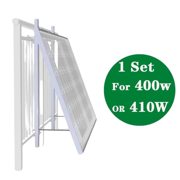 Solpanel Monteringsfäste, Justerbar Vinkel, Kompatibel med 400w och 410w Paneler,1 uppsättning