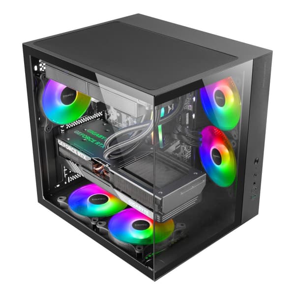 ATX Semitorn Mars Gaming MCVONE Svart