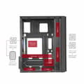 Miniatyrbild 7 av 11: ATX Semitorn Mars Gaming MC300 Svart LED RGB RGB mATX