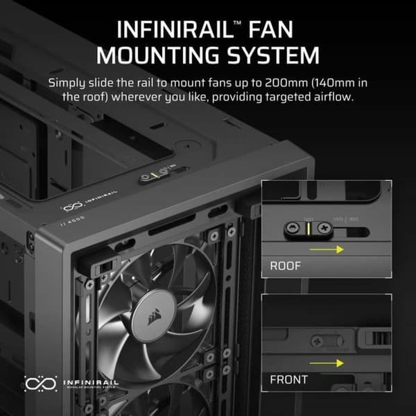 ATX Semitorn Corsair Svart