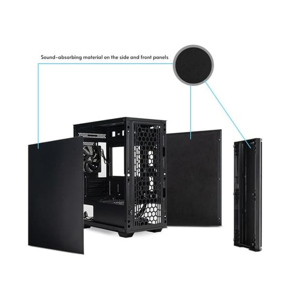 ATX Semitorn Chieftec AZ-01B-OP Svart