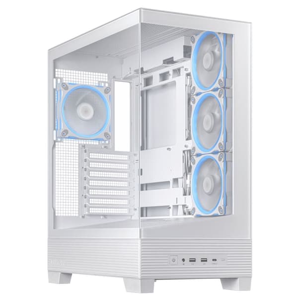ATX Semi-tårn kasse Asus 90DC00R3-B19000 Hvid Multifarvet