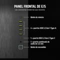 Miniatyrbild 11 av 11: ATX Semitorn Corsair CC-9011283-WW Svart Multicolour Aluminium