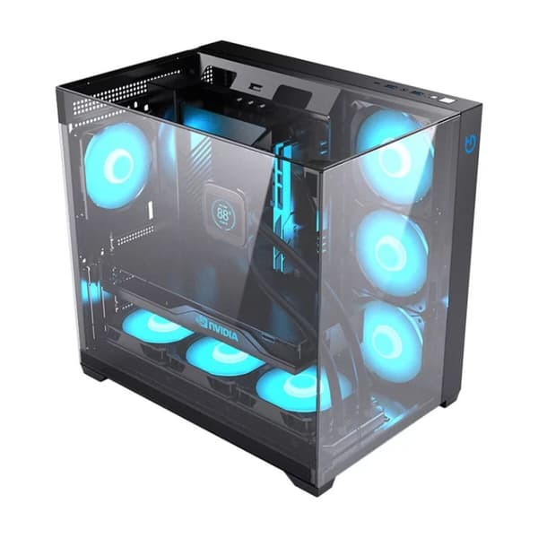 ATX Semi-tårn kasse Hiditec CHA010056 Sort