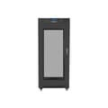Miniatyrbild 2 av 2: LANBERG SKÅP INSTALLATIONSSTÄLL 19 STÄLL 27U 600X800 SVART PERFORERAD LCD-DÖR (FLAT PACK) - FF01-6827-23BL